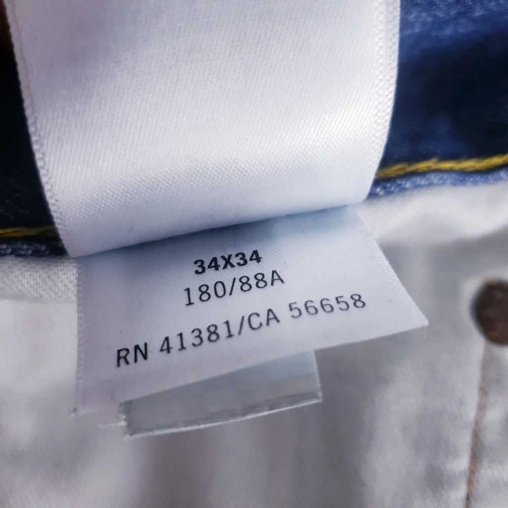 Ralph Lauren Polo Men's Size 34 x 34 The Sullivan‎ Slim Denim Jeans